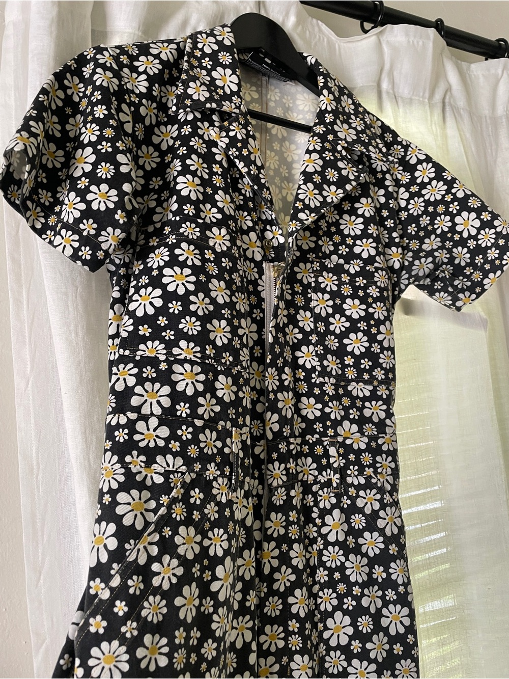 Big Bud Press Lazy Daisy Short-Sleeve Jumpsuit size M - Picture 5 of 9